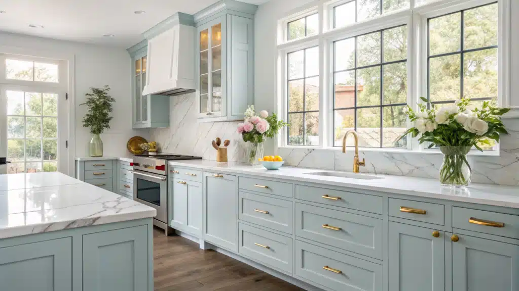 sage green bathroom