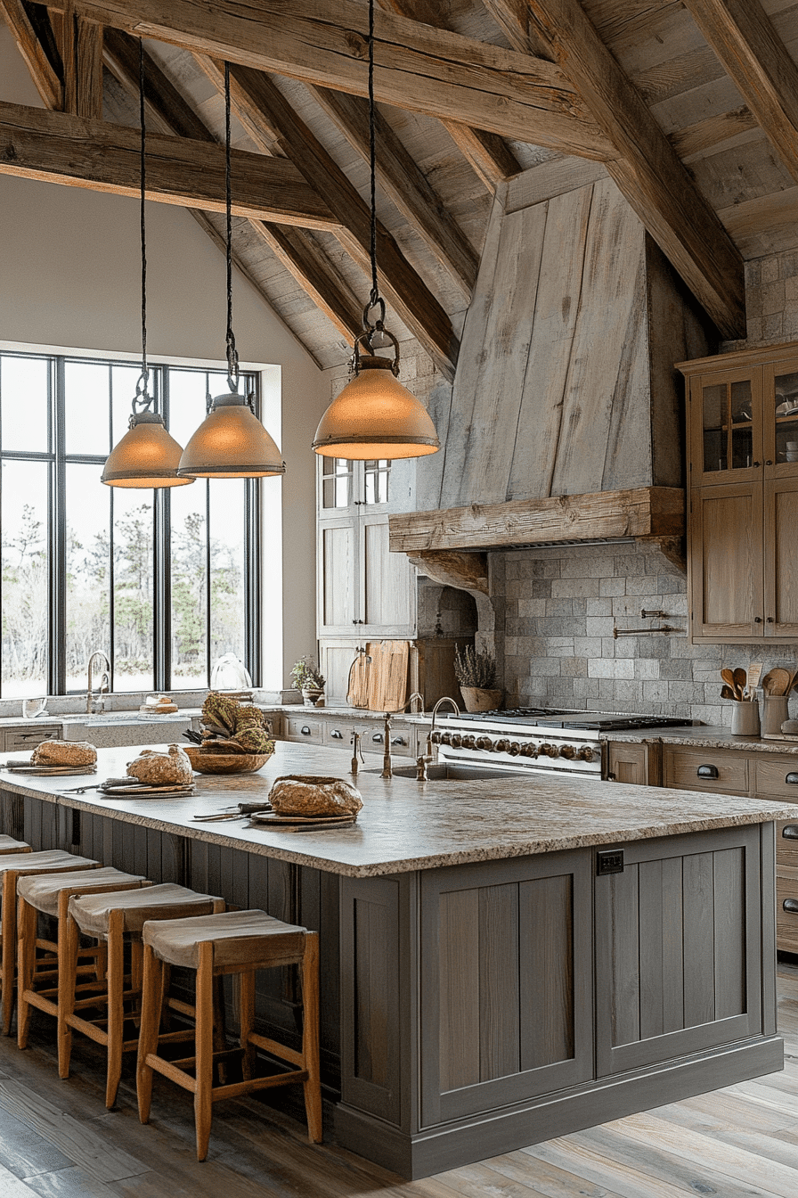 rustic farmhouse kitchen