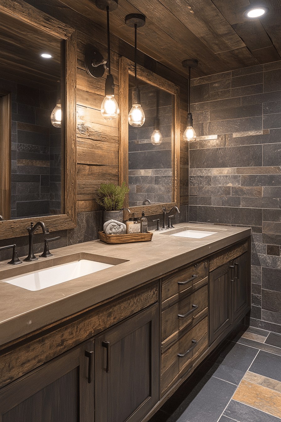 rustic bathroom designs