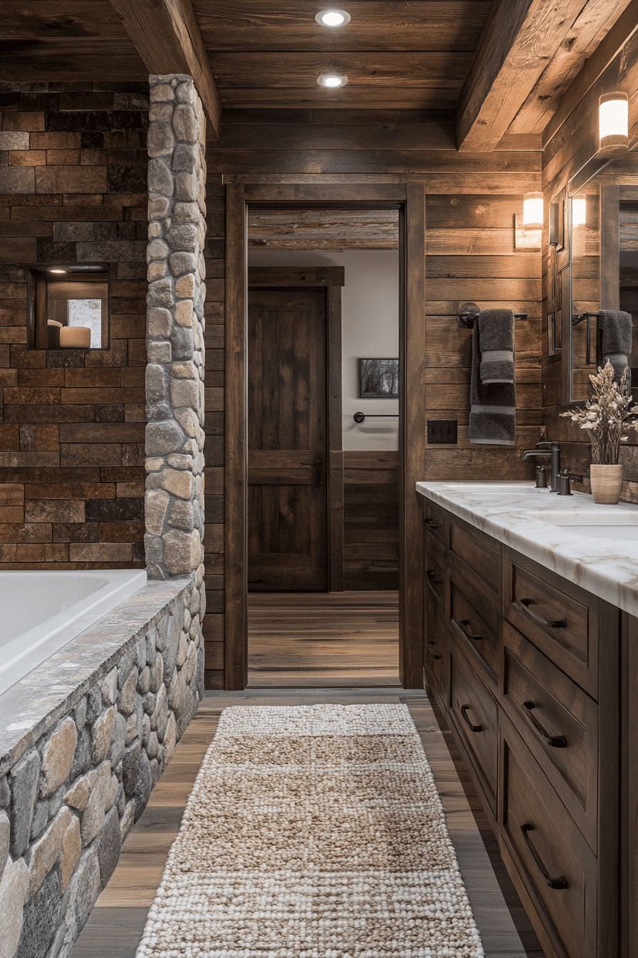 rustic bathroom designs