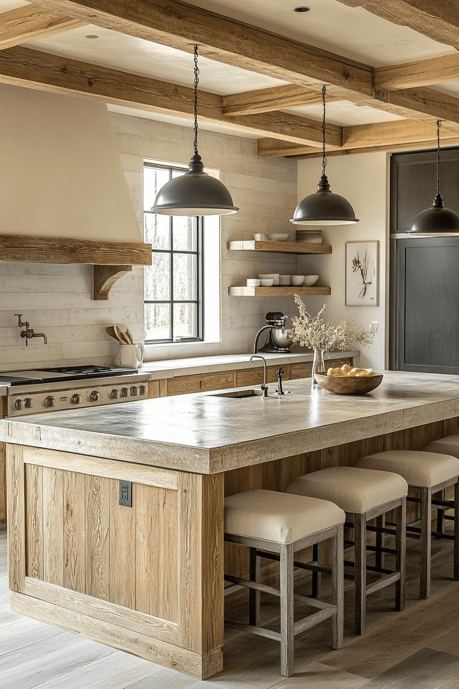 rustic farmhouse kitchen
