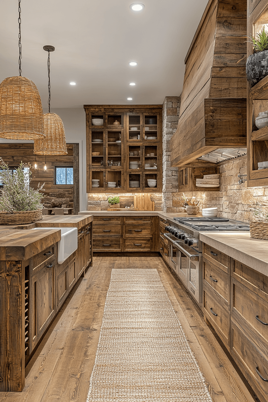 rustic farmhouse kitchen