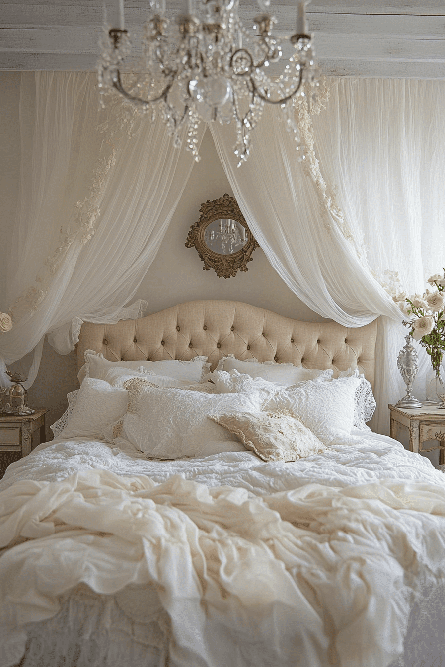 vintage shabby chic bedroom