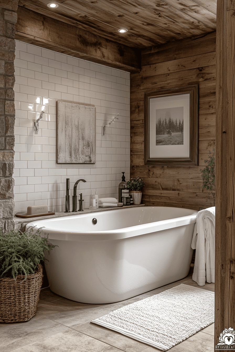 rustic bathroom designs