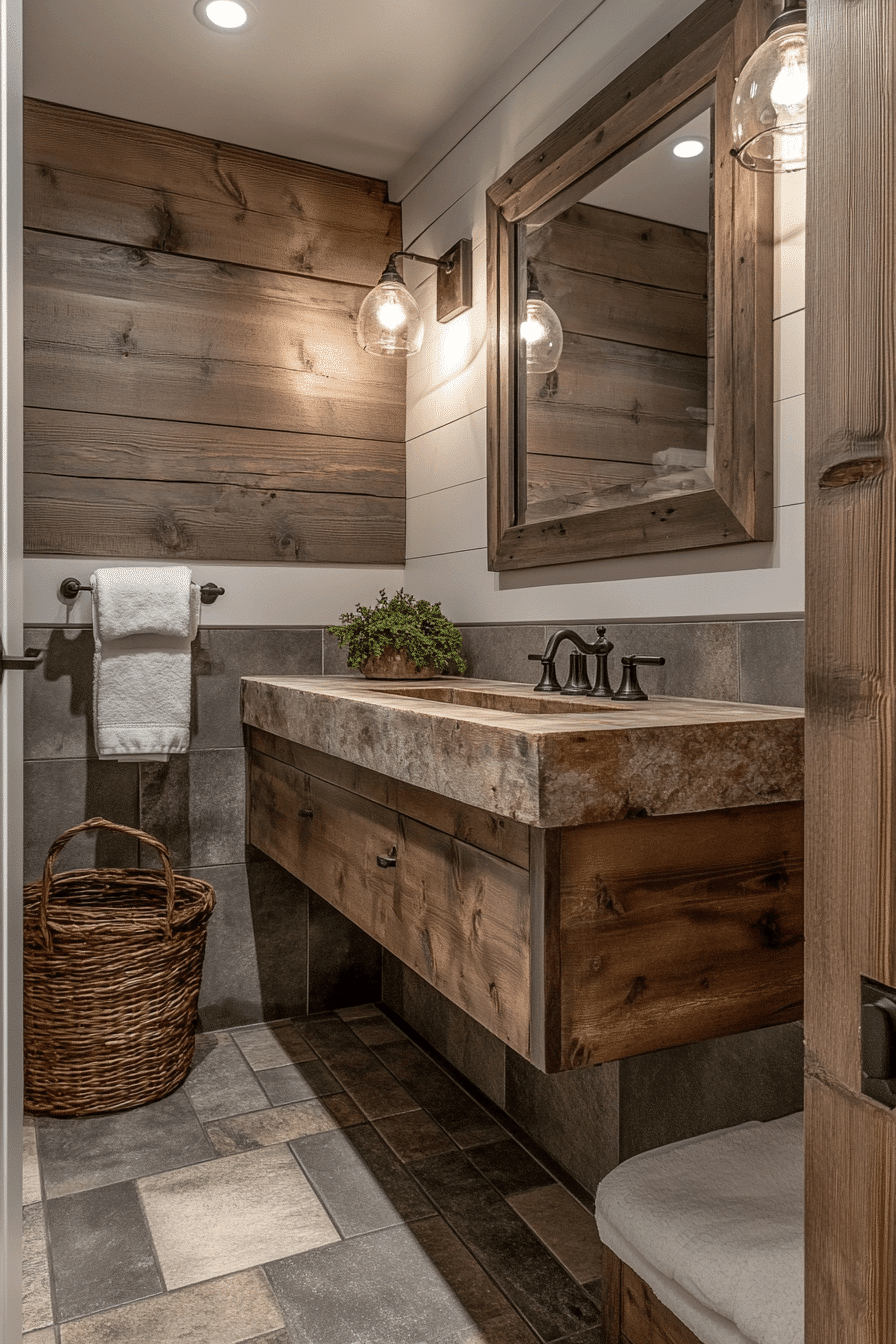 rustic bathroom designs