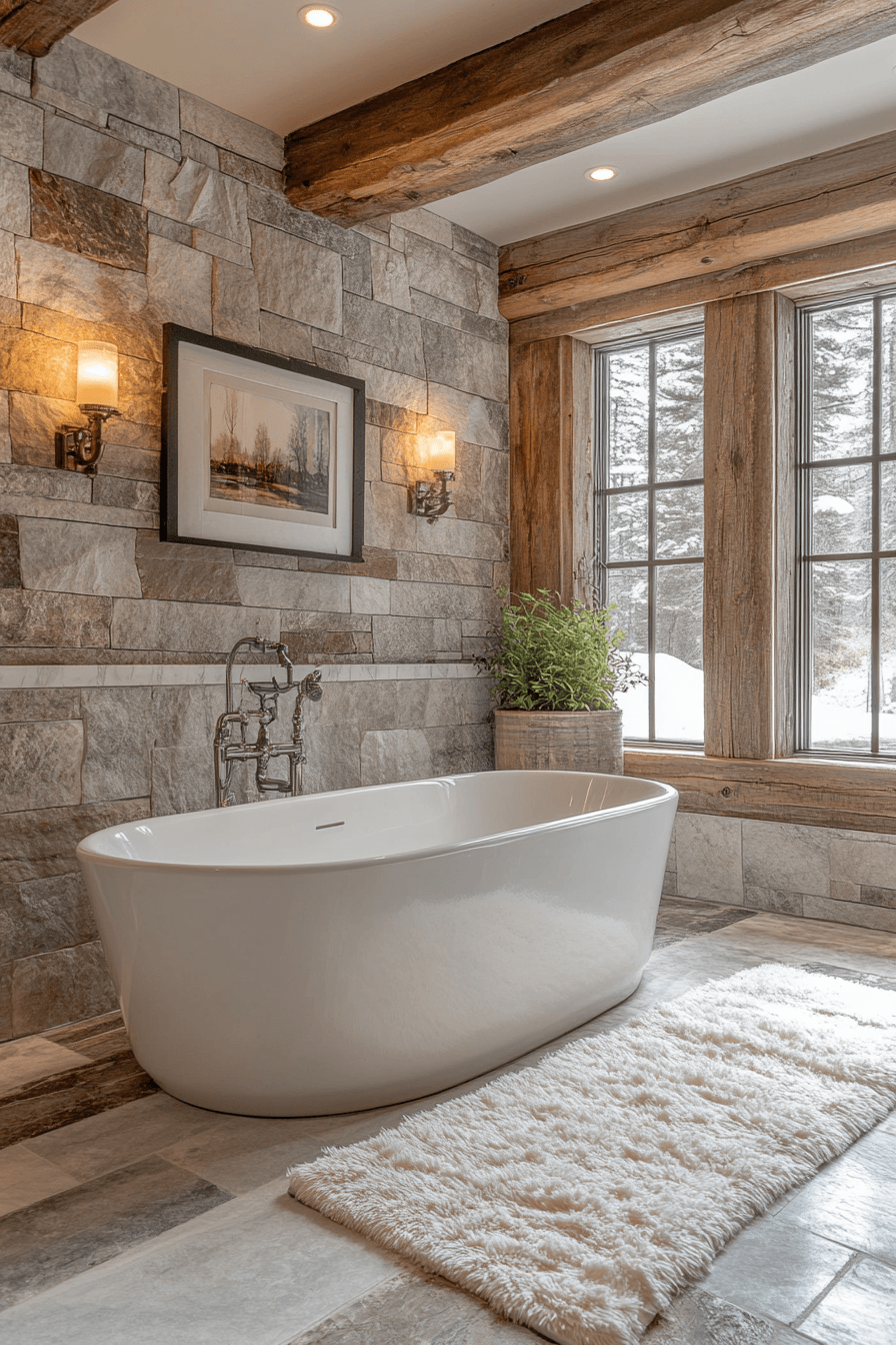 rustic bathroom designs