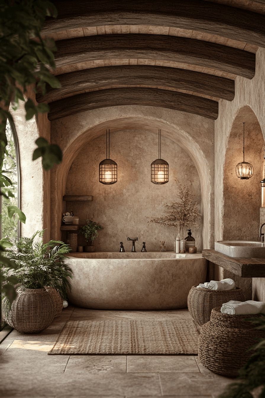 rustic bathroom designs