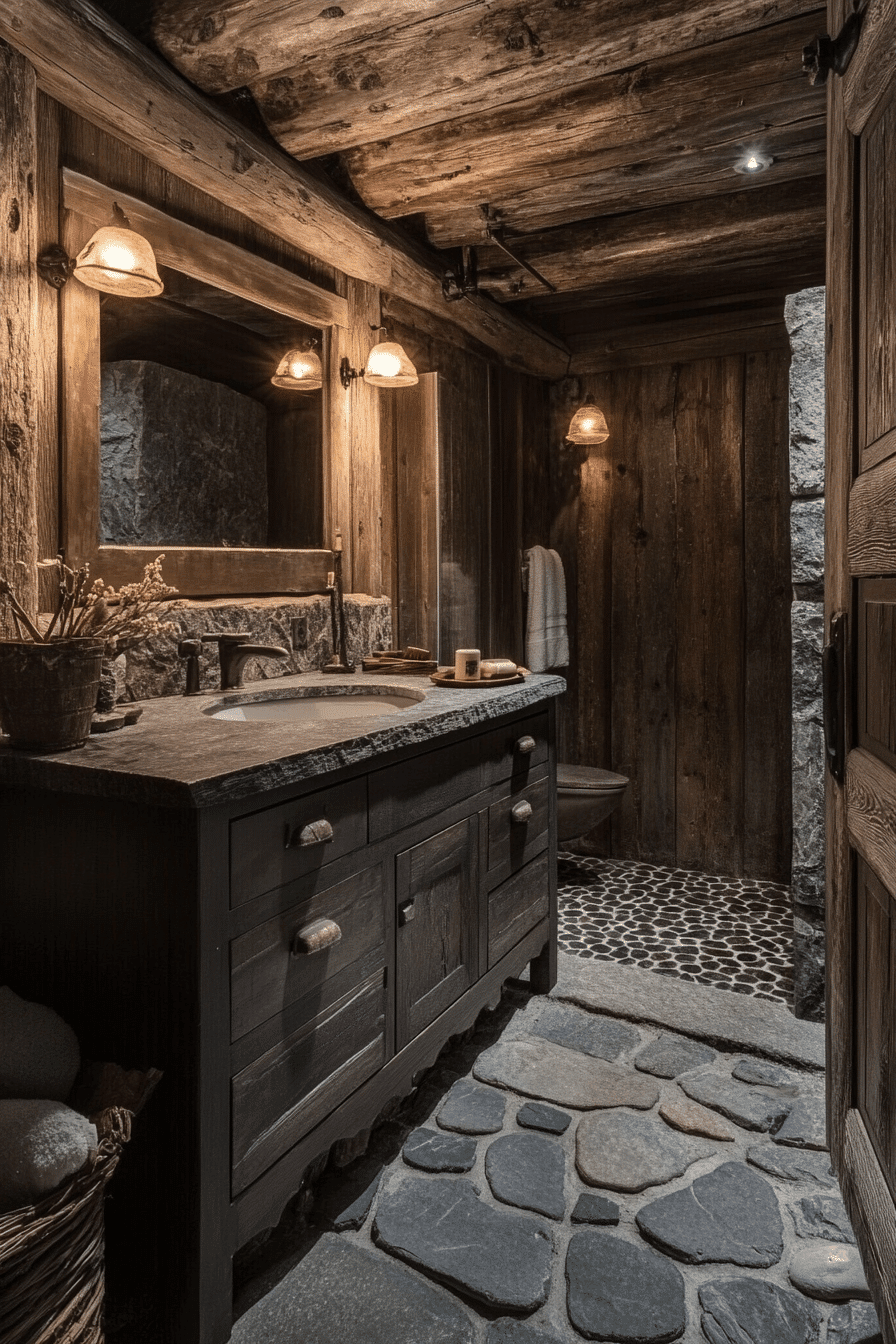 rustic bathroom designs