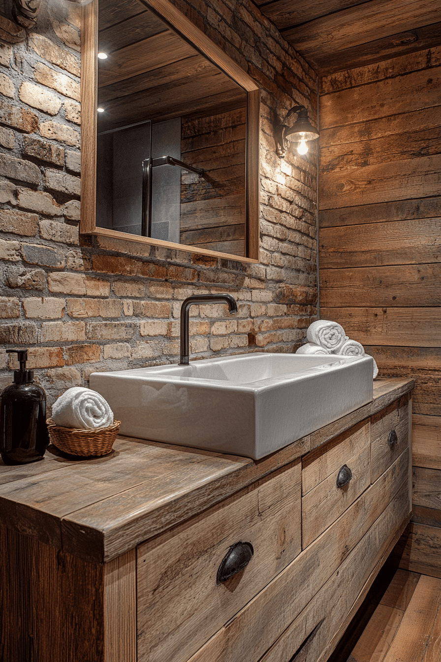 rustic bathroom designs