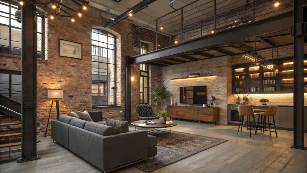 industrial living room