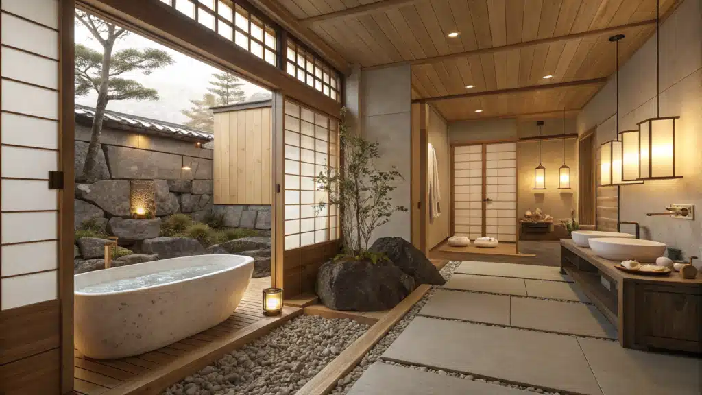 japandi bathroom design
