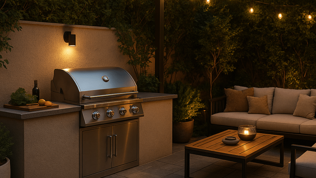 outdoor bbq area