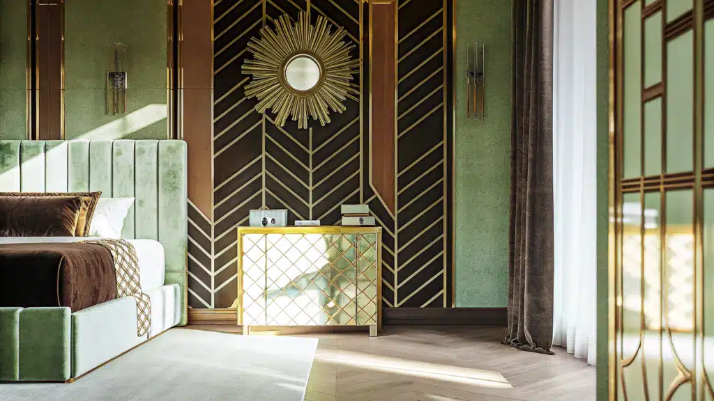 art deco bedroom