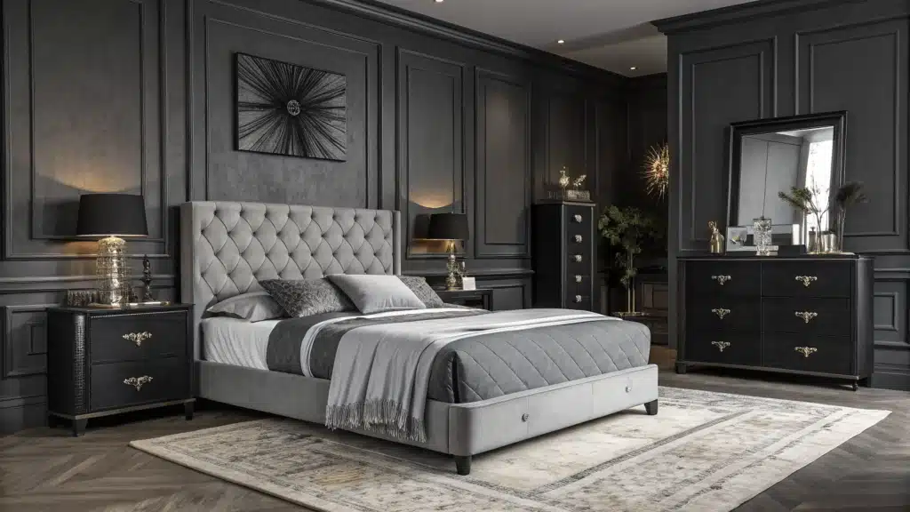 black and grey bedroom ideas