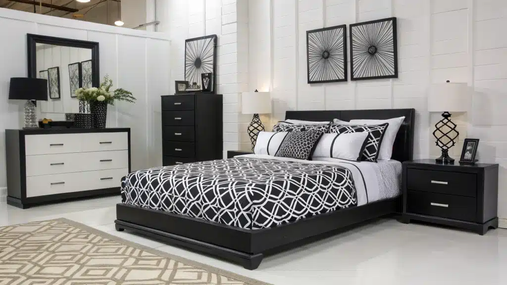 black and white bedroom ideas