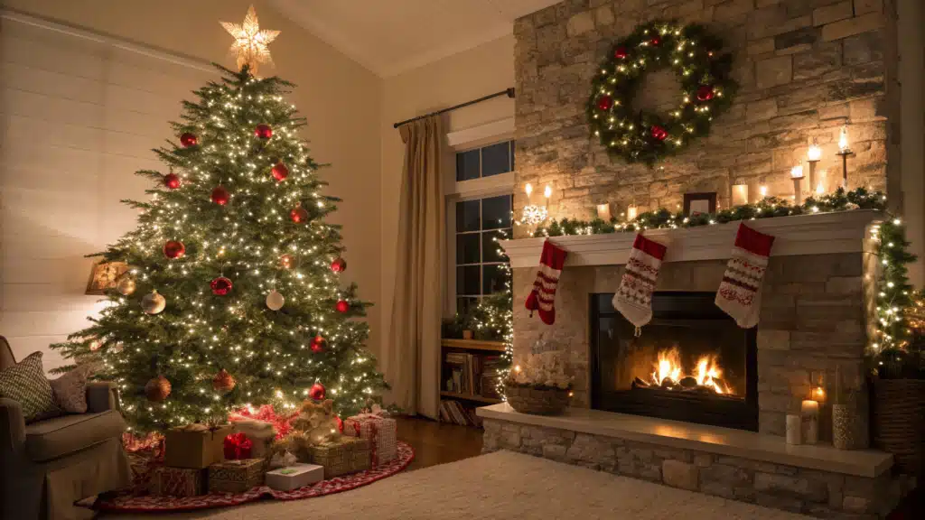 christmas decor ideas for living room