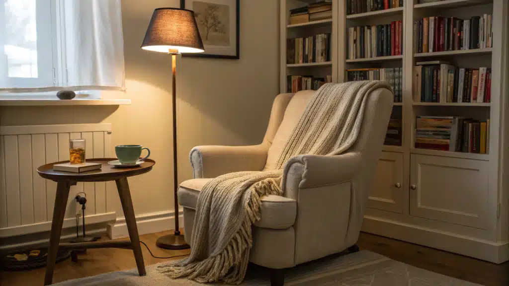 cozy reading nook