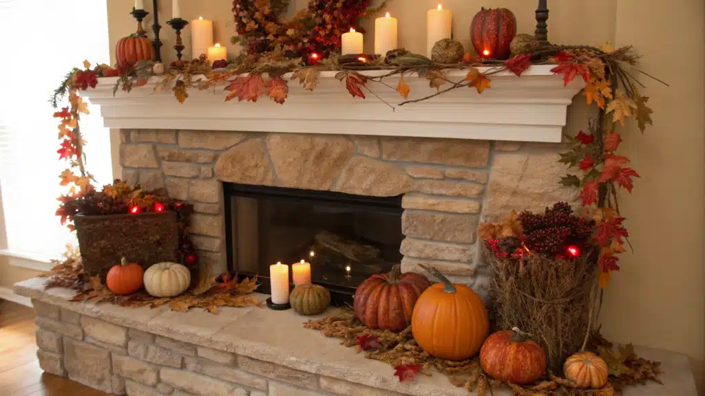 fall mantle decor