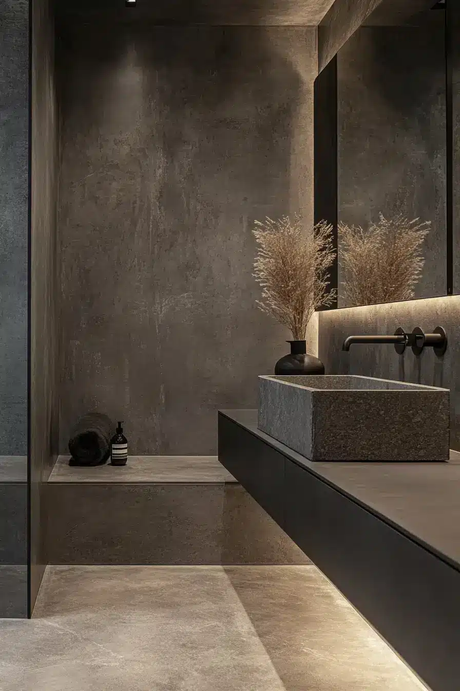 grey bathroom