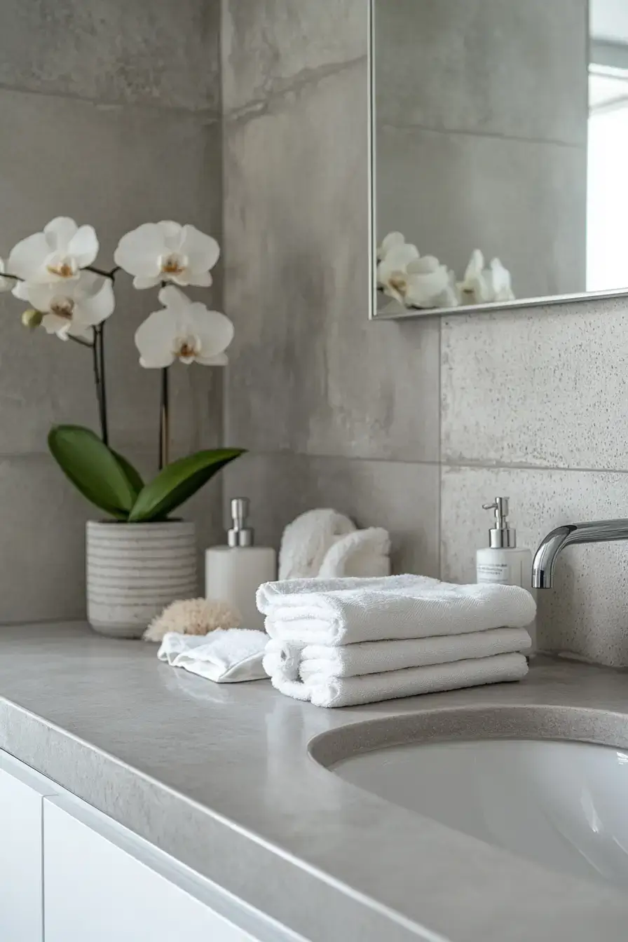 grey bathroom