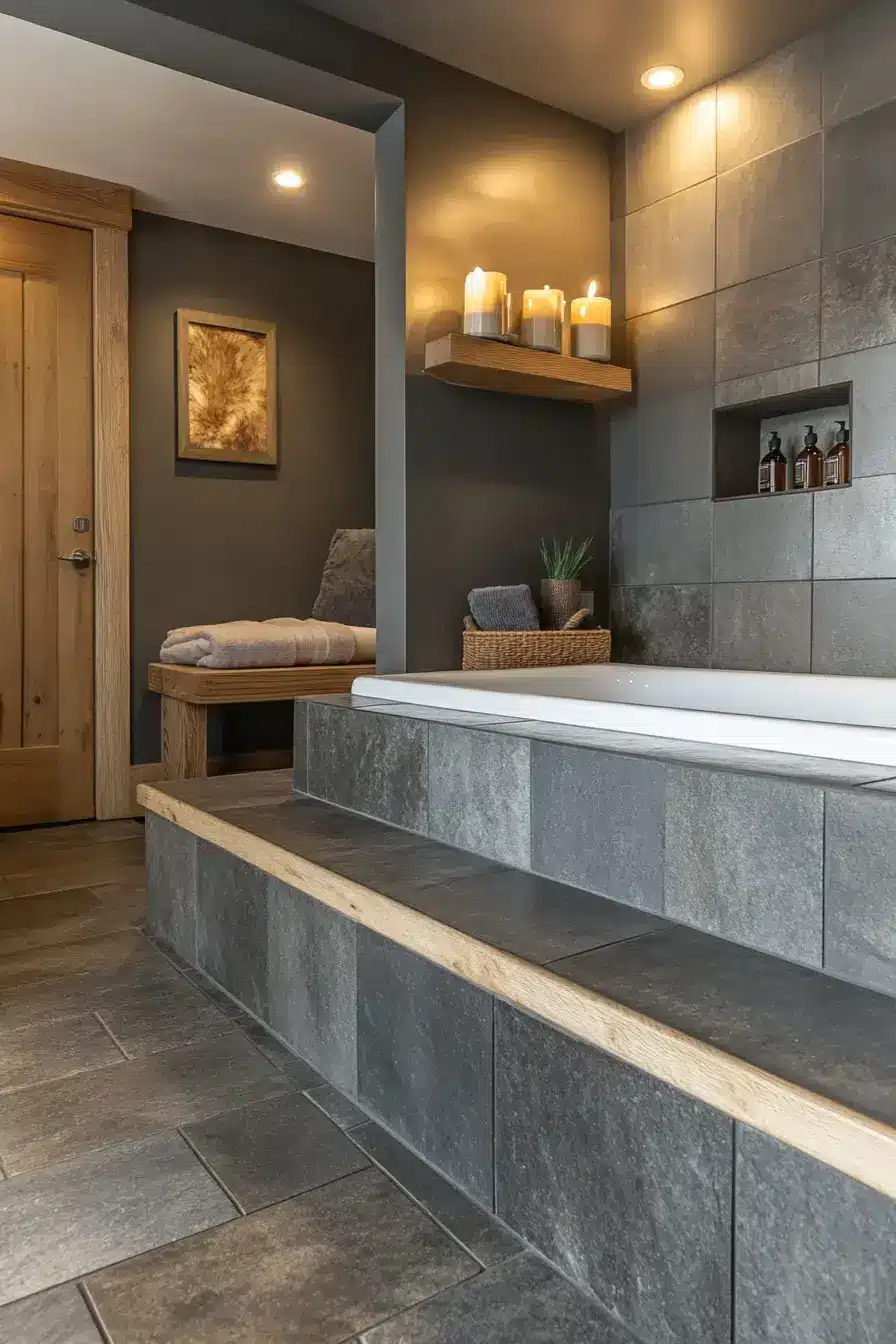 grey bathroom