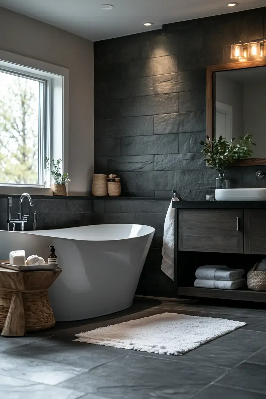 grey bathroom