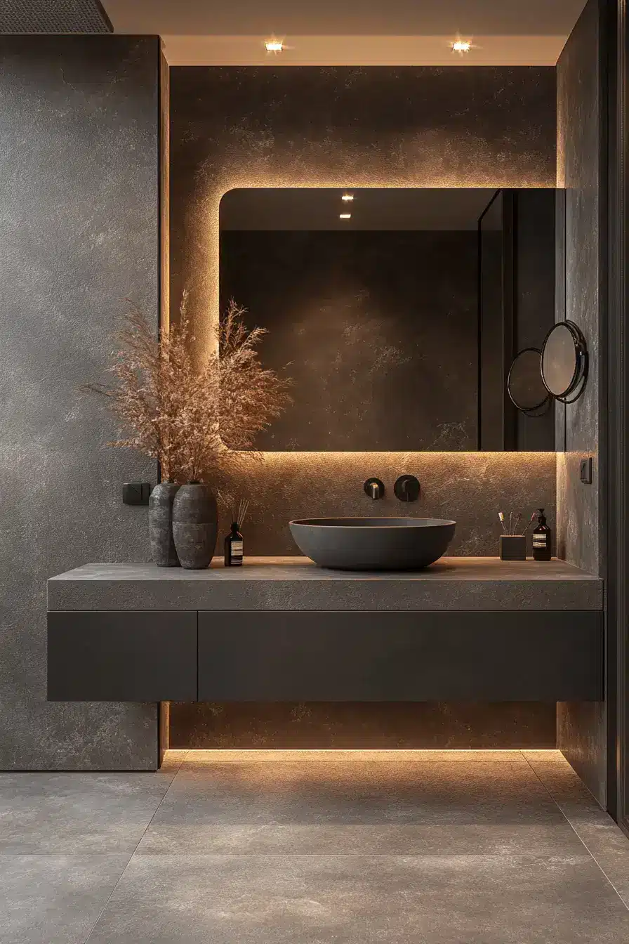 grey bathroom