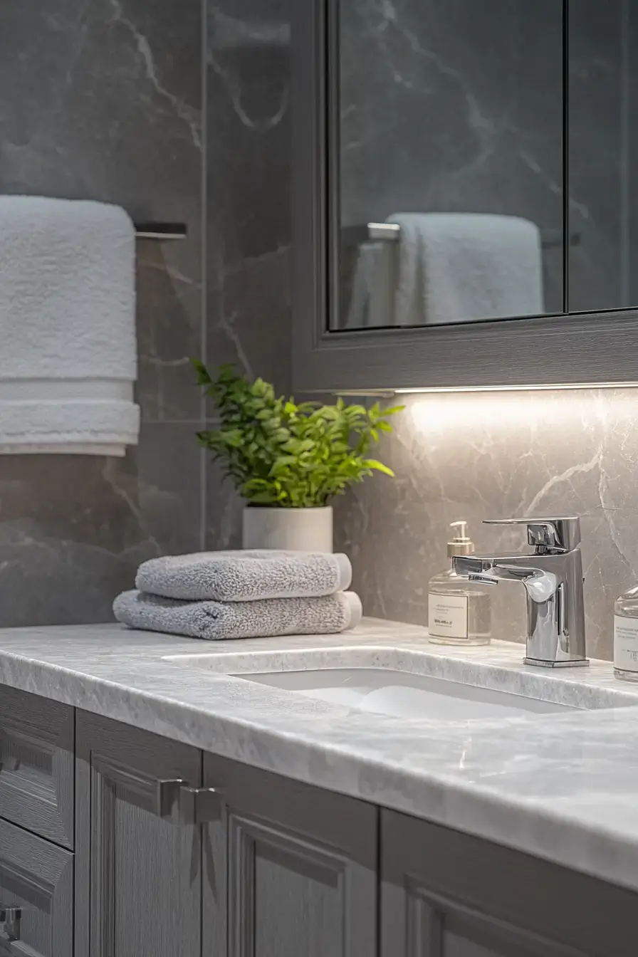 grey bathroom