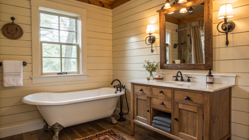 farmhouse bathroom