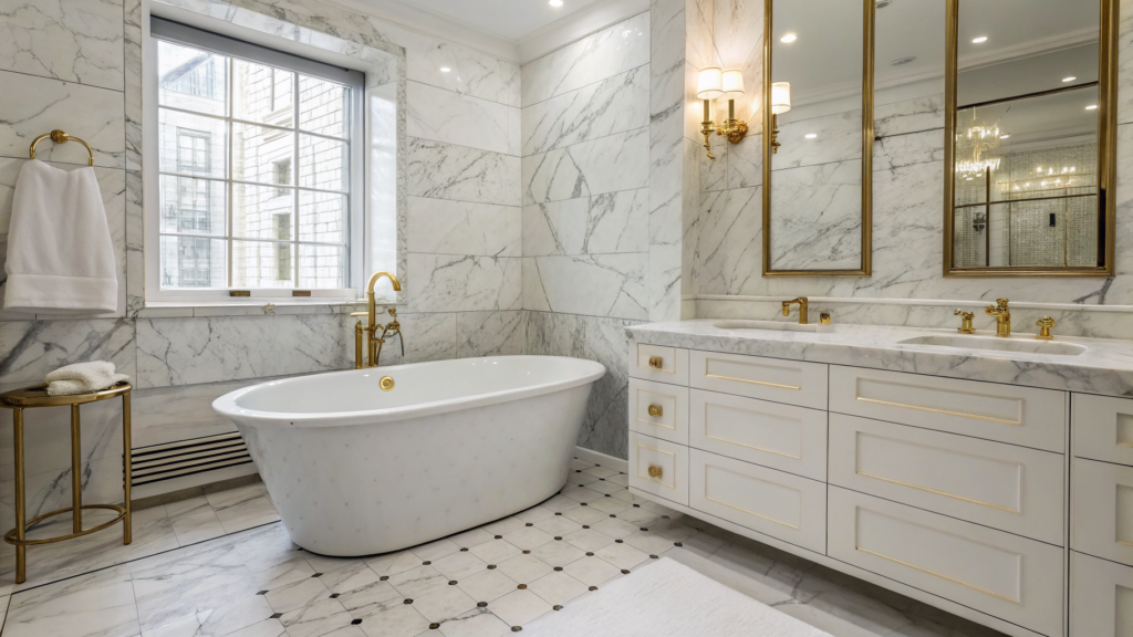marble bathroom