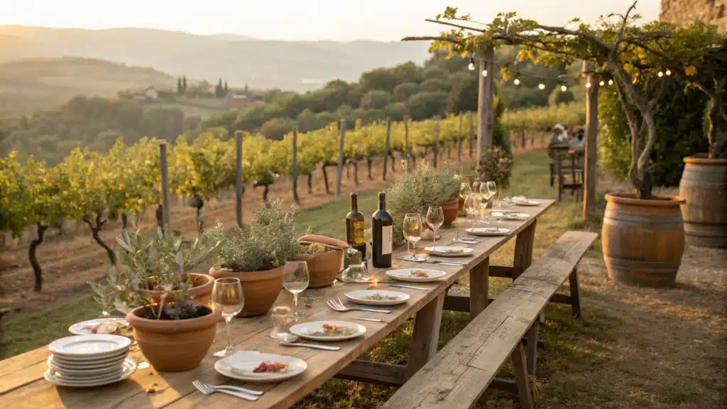 rustic italian wedding