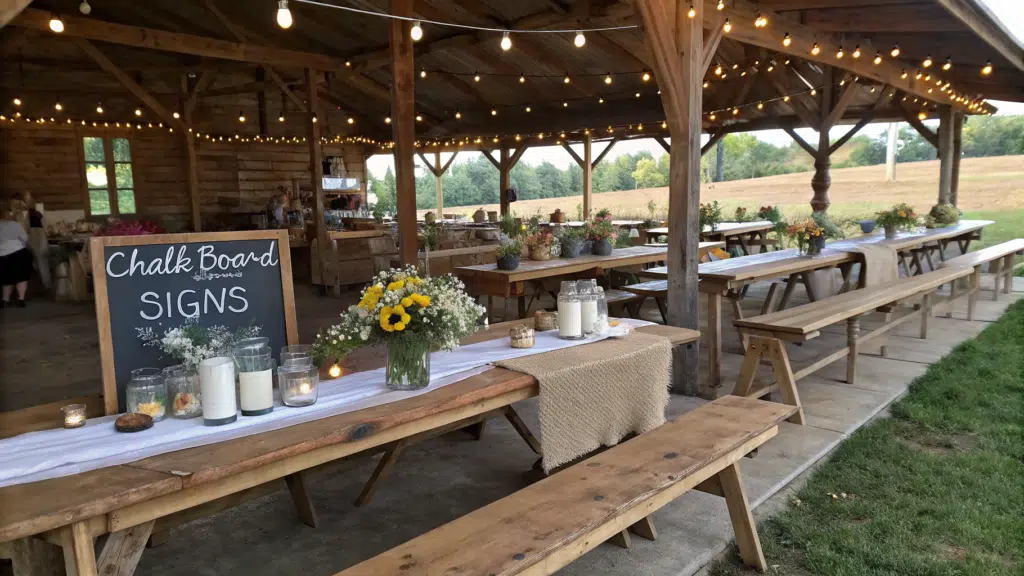 rustic wedding decor