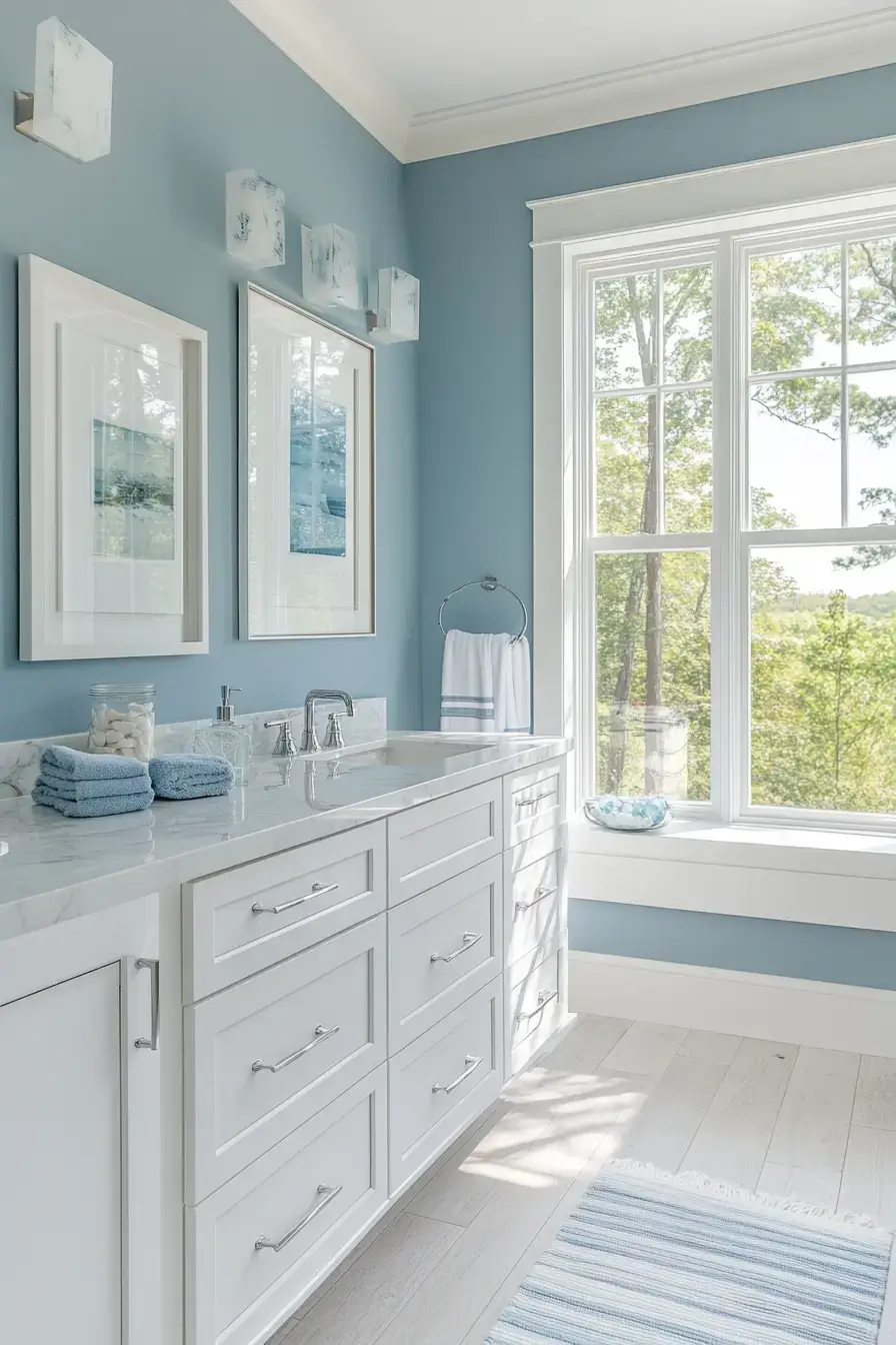 modern coastal bathroom