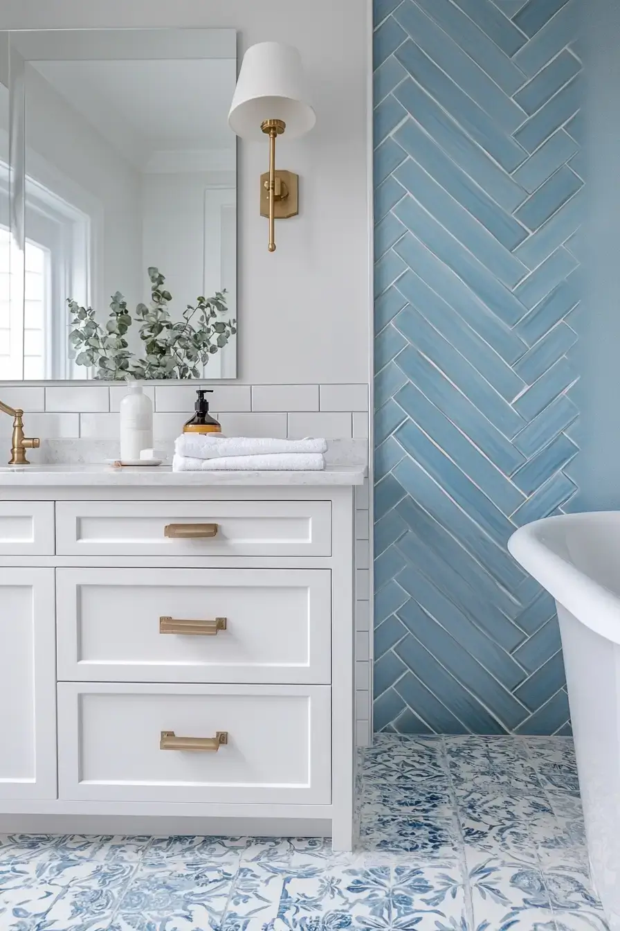 modern coastal bathroom