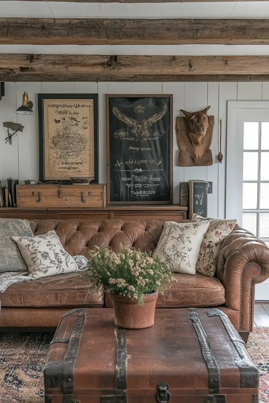 rustic living room decor