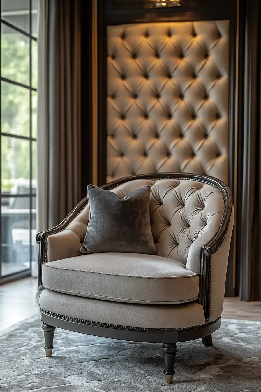 grey and beige living room