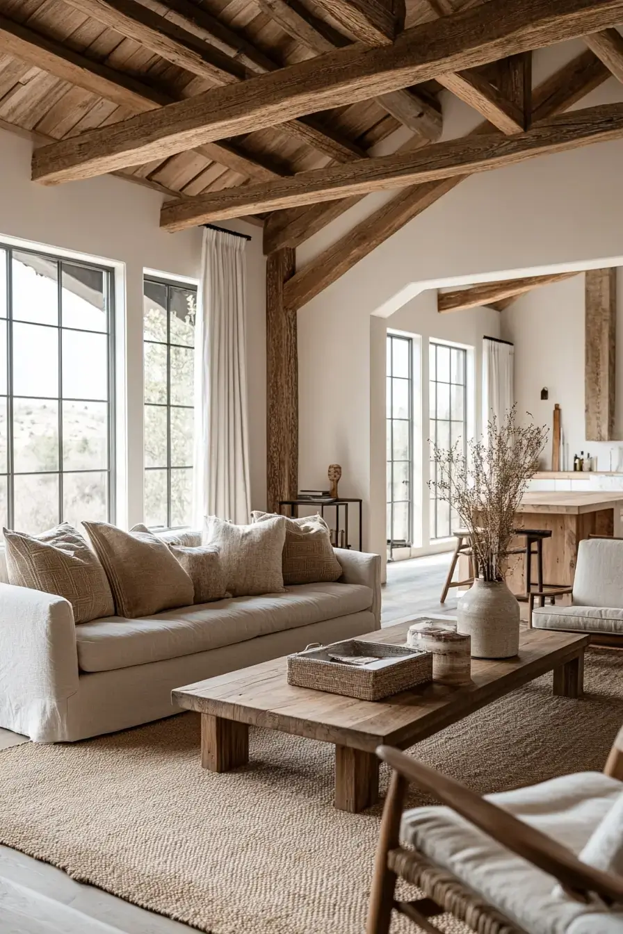 rustic farmhouse living room