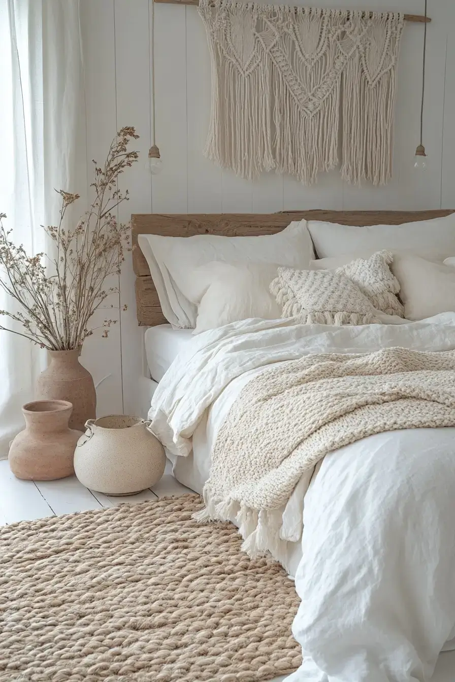 minimalist boho bedrooms