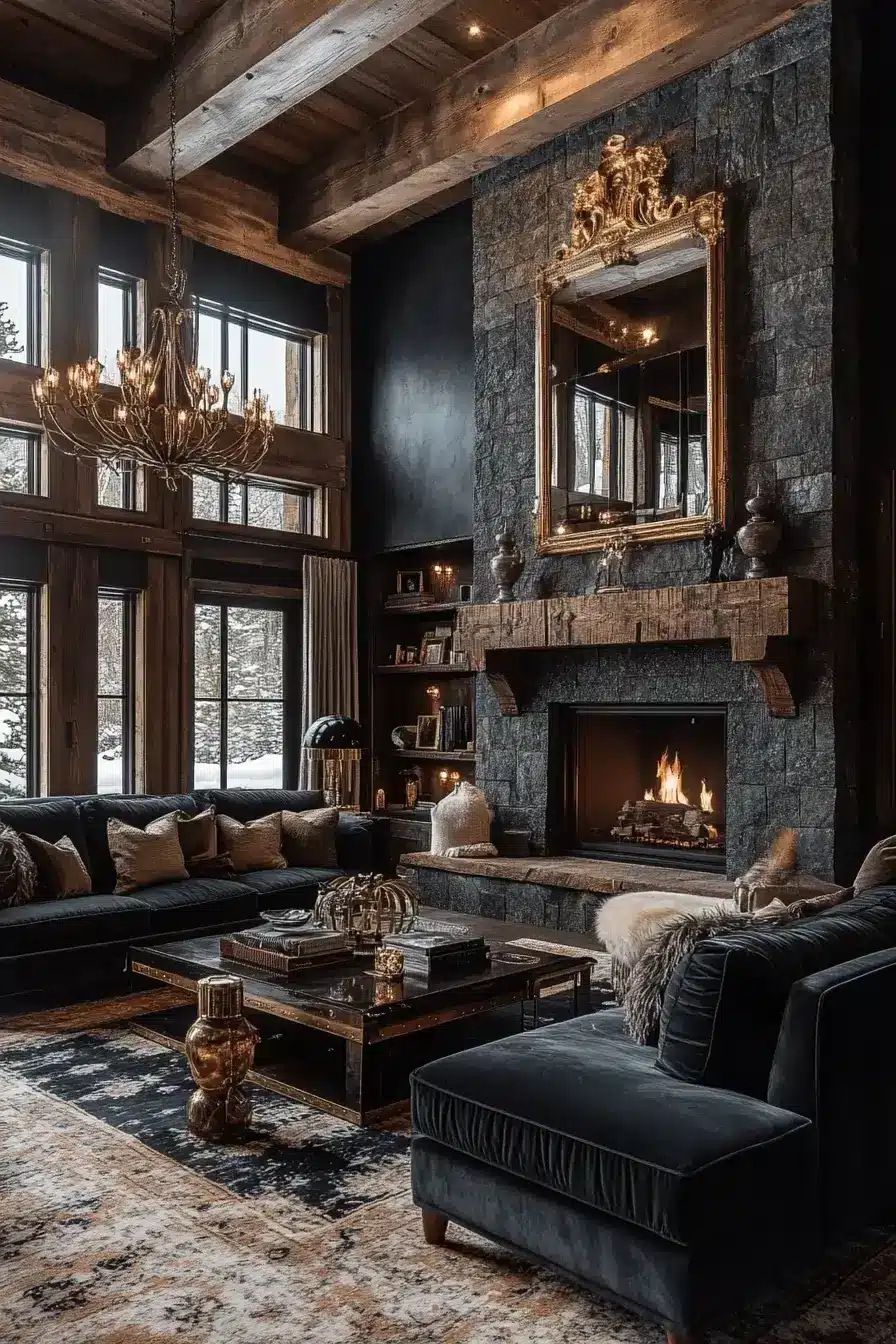 rustic living room decor