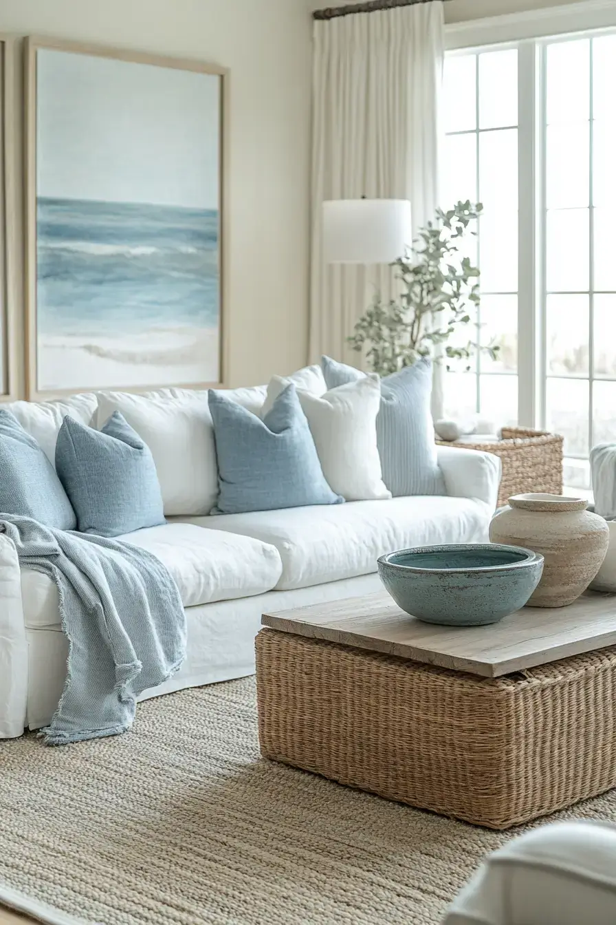 coastal casual living room