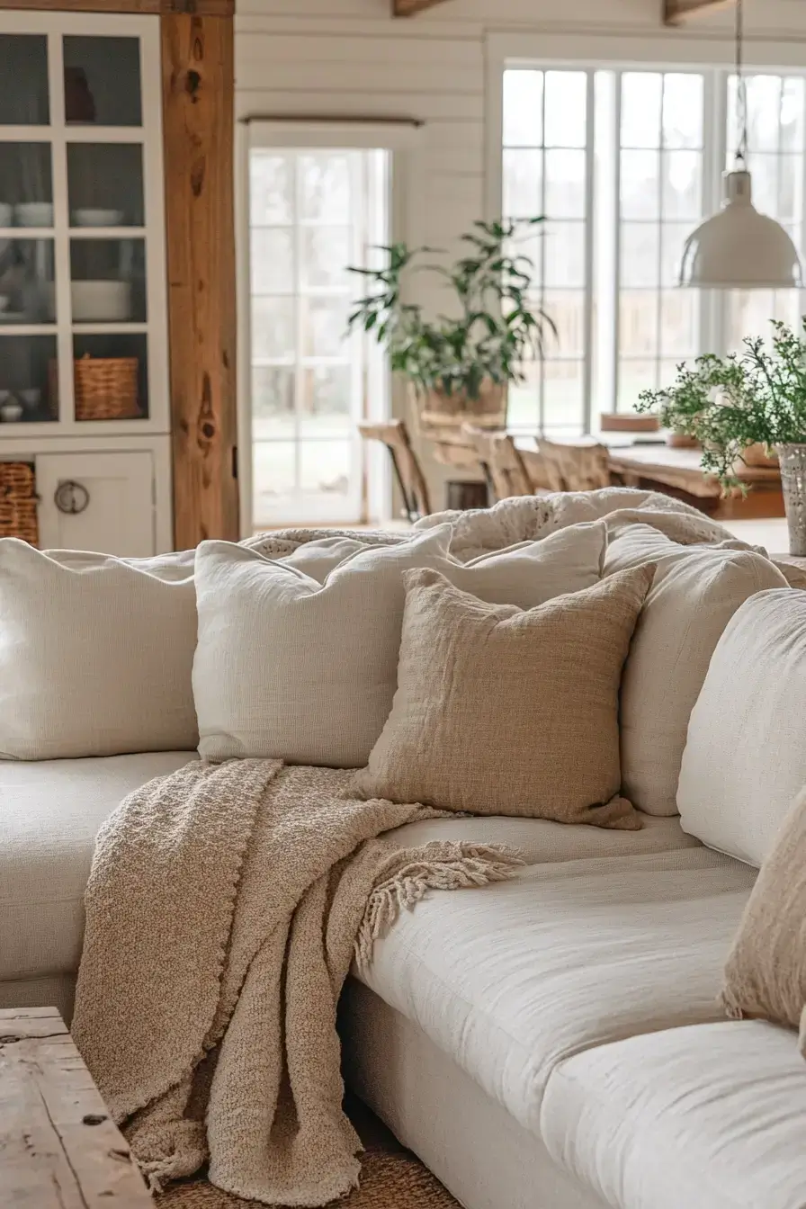 rustic farmhouse living room