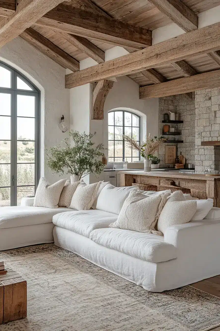 rustic farmhouse living room
