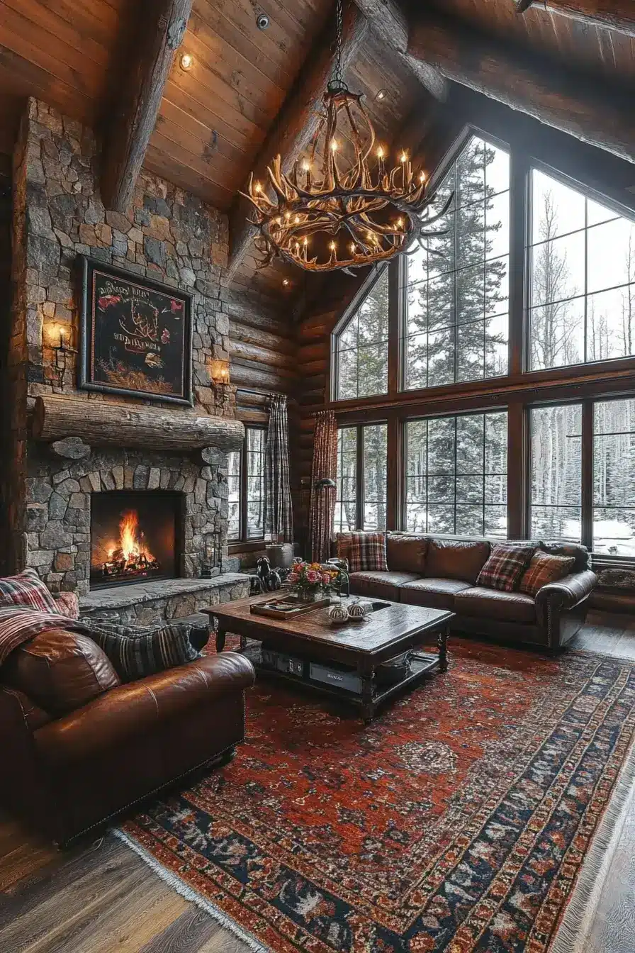 rustic living room decor