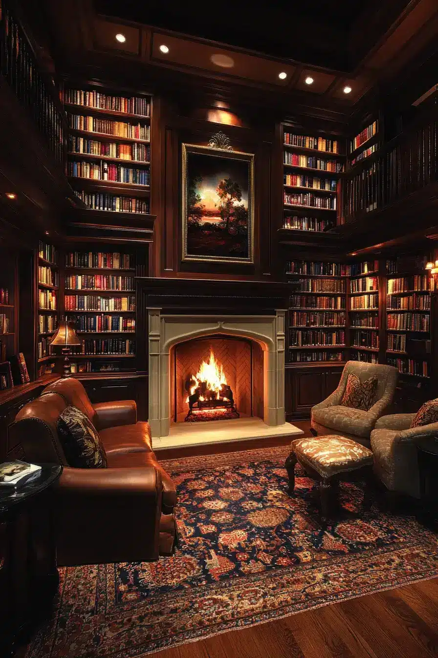 cozy home library