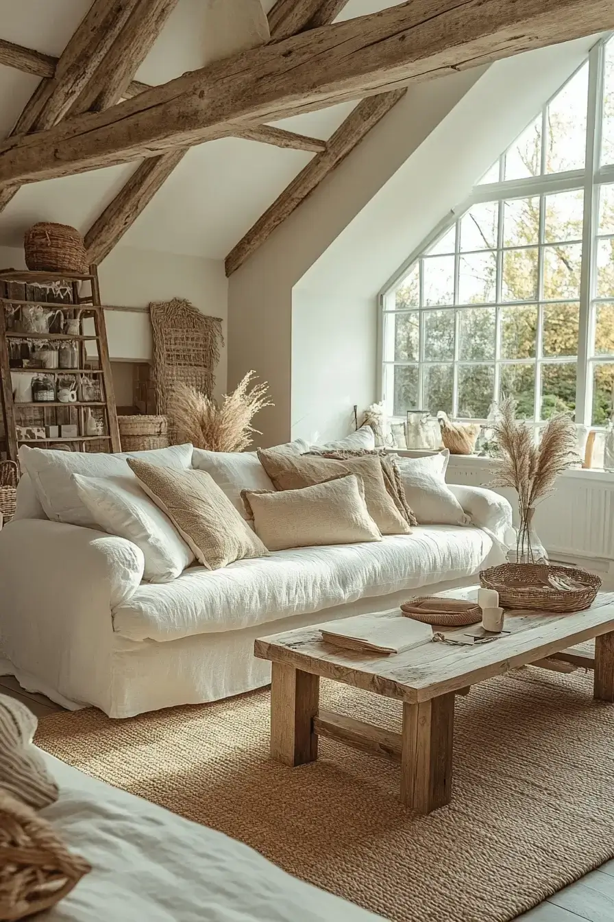 rustic farmhouse living room
