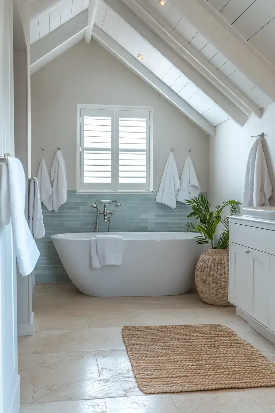 modern coastal bathroom