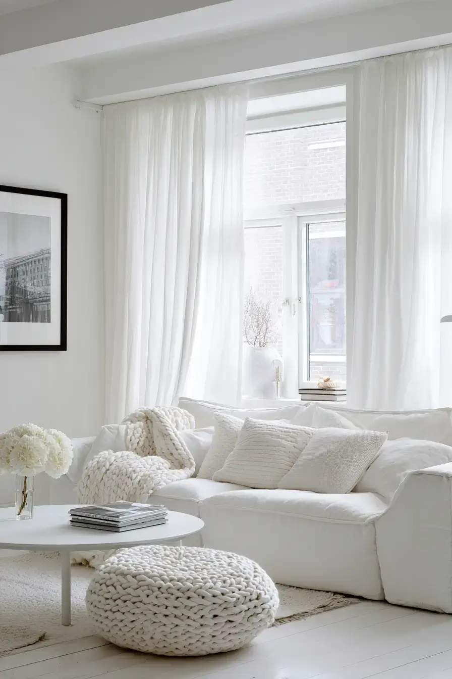 cozy minimalist living room