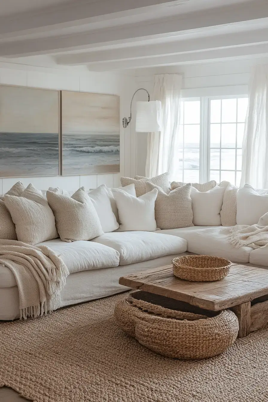 coastal casual living room