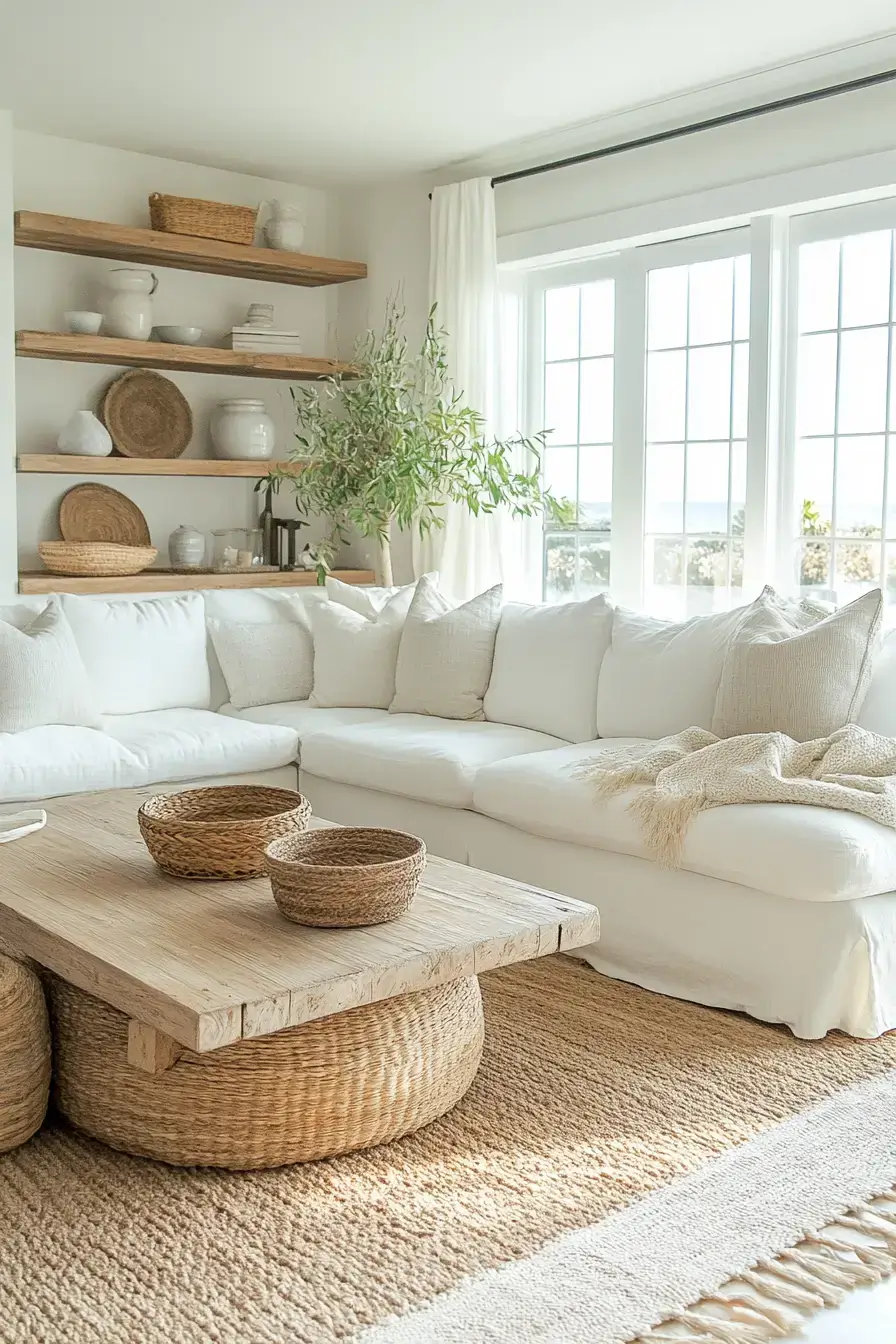 coastal casual living room