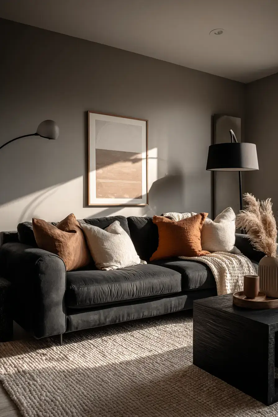 cozy minimalist living room